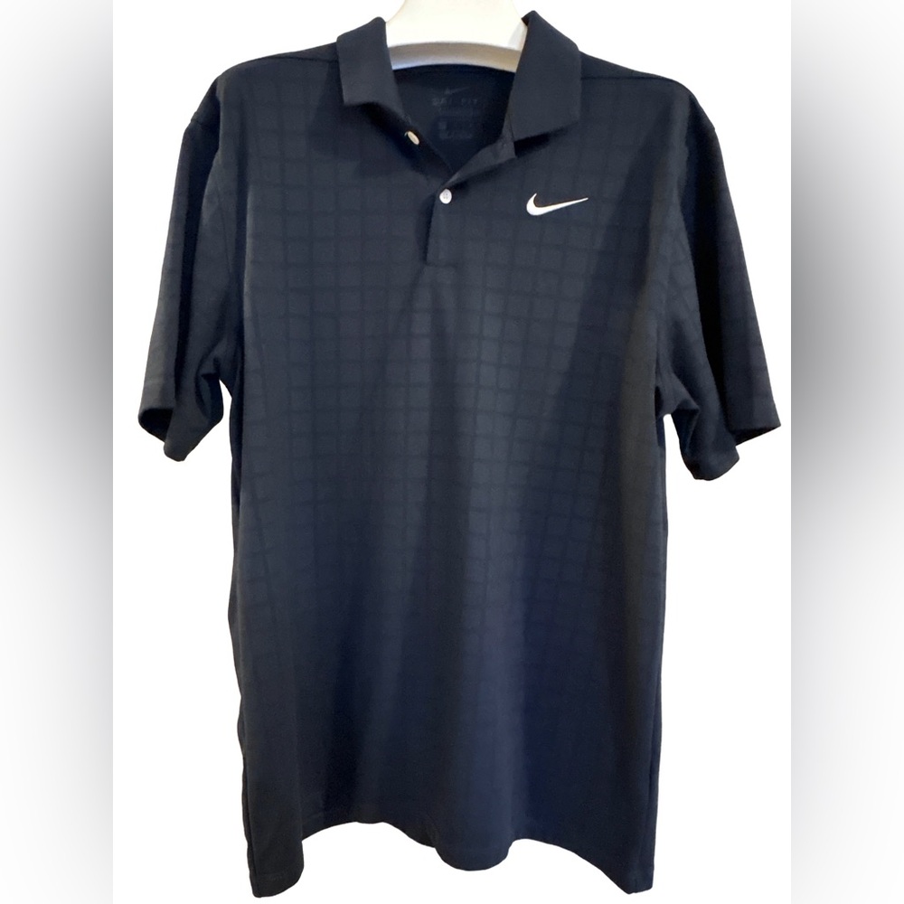 Men's Nike Navy Dri-Fit Polo Shirt, Size M